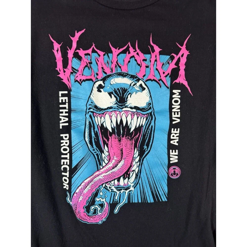 Marvel Venom Lethal Protector We Are Venom Black Graphic T-Shirt Tee